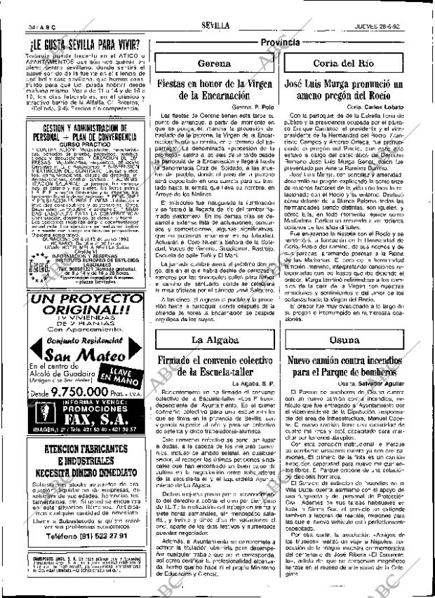 ABC SEVILLA 28-05-1992 página 34