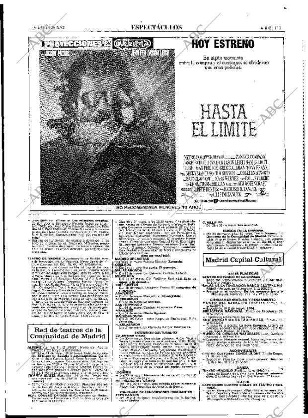 ABC MADRID 29-05-1992 página 113
