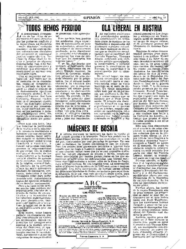 ABC MADRID 29-05-1992 página 19
