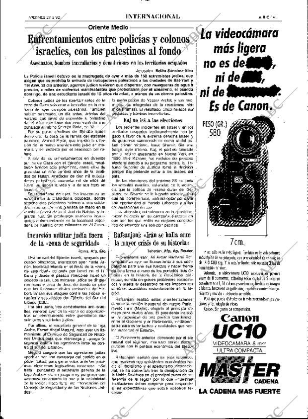ABC MADRID 29-05-1992 página 41