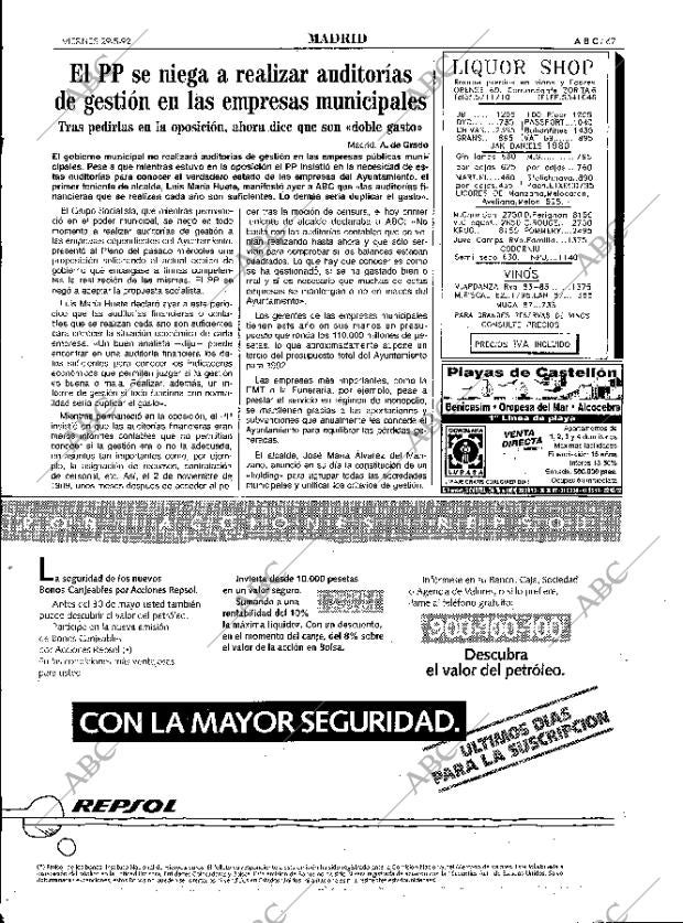 ABC MADRID 29-05-1992 página 67