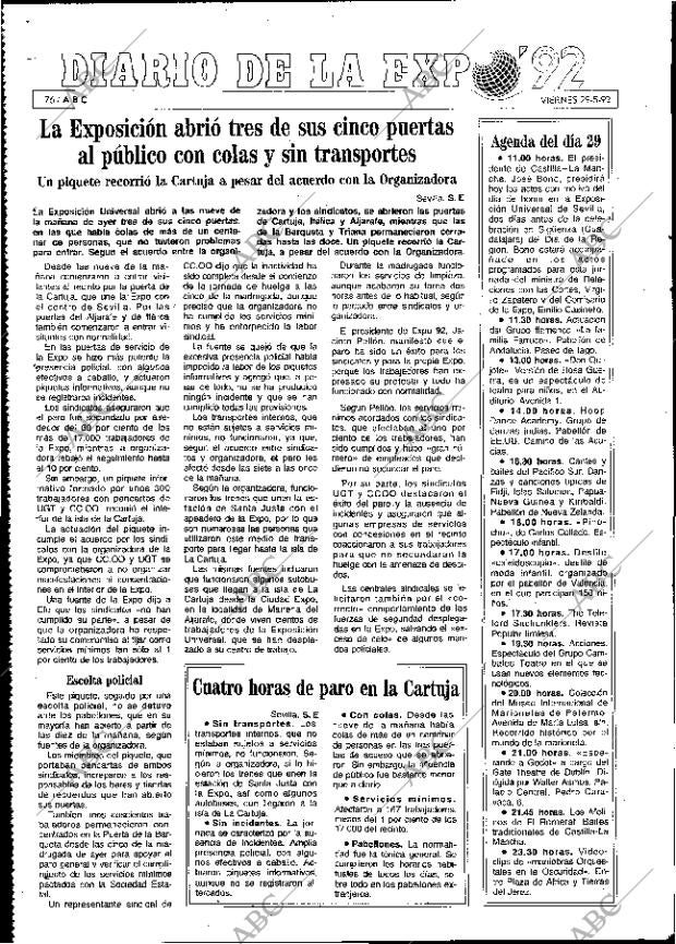 ABC MADRID 29-05-1992 página 76