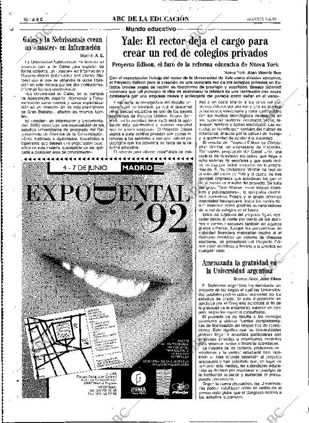 ABC MADRID 02-06-1992 página 86