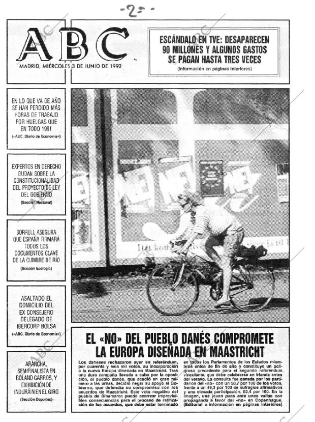 ABC MADRID 03-06-1992 página 1