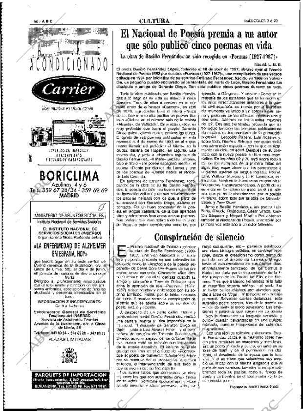 ABC MADRID 03-06-1992 página 66