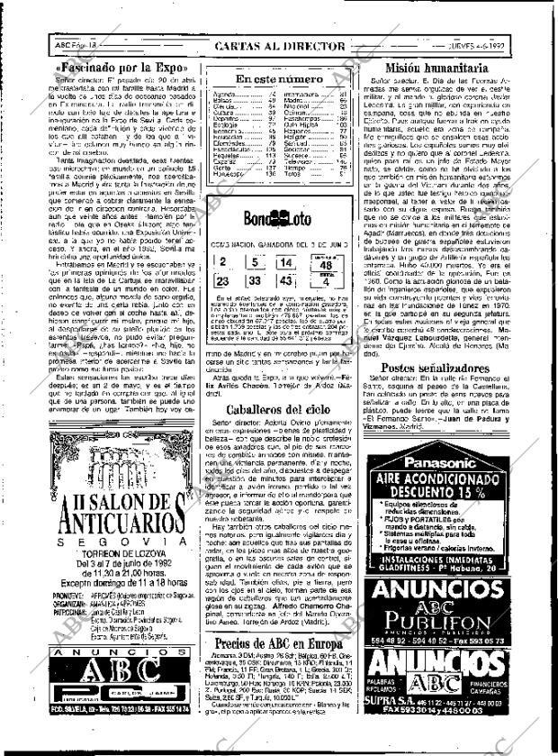 ABC MADRID 04-06-1992 página 18