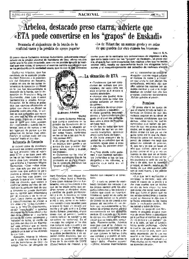 ABC MADRID 04-06-1992 página 23