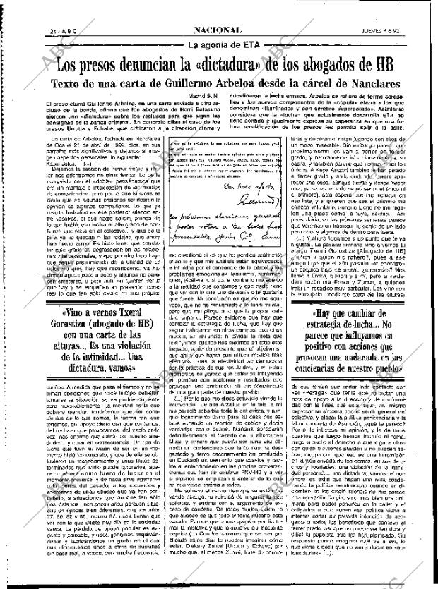 ABC MADRID 04-06-1992 página 24