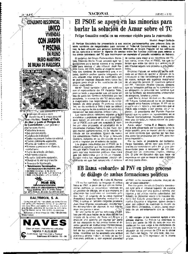 ABC MADRID 04-06-1992 página 26