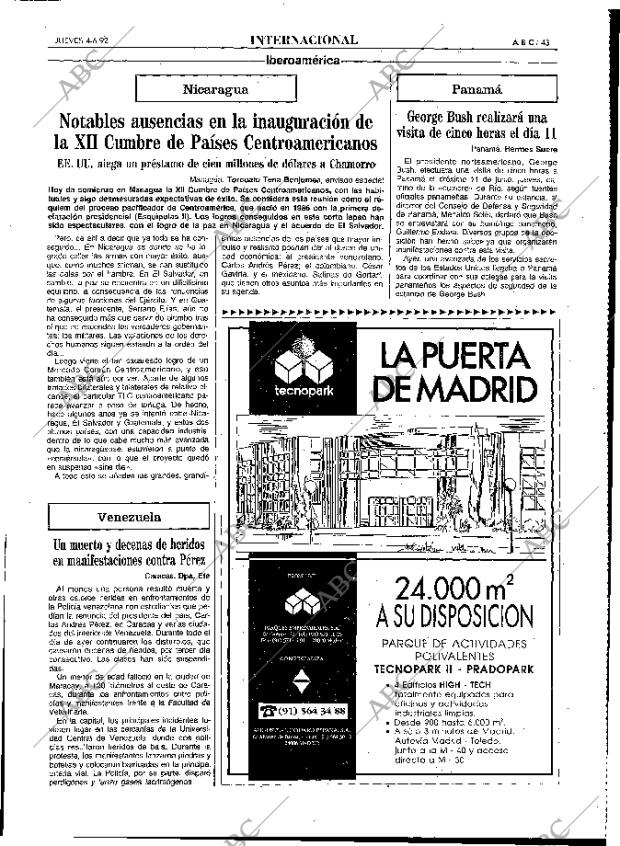 ABC MADRID 04-06-1992 página 43