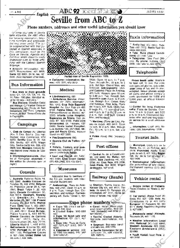 ABC SEVILLA 04-06-1992 página 74
