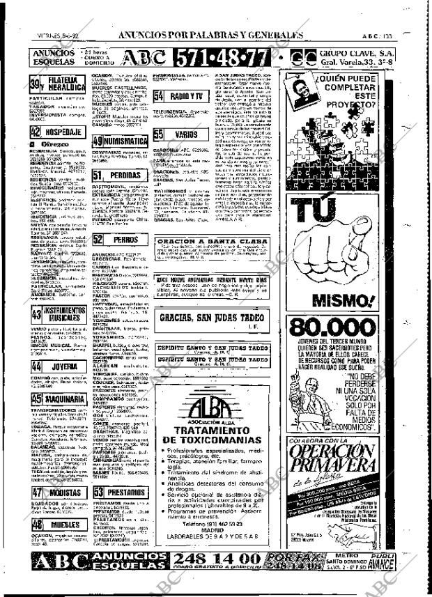 ABC MADRID 05-06-1992 página 133