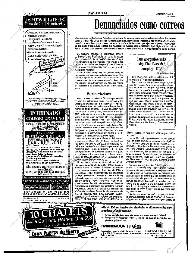 ABC MADRID 05-06-1992 página 24