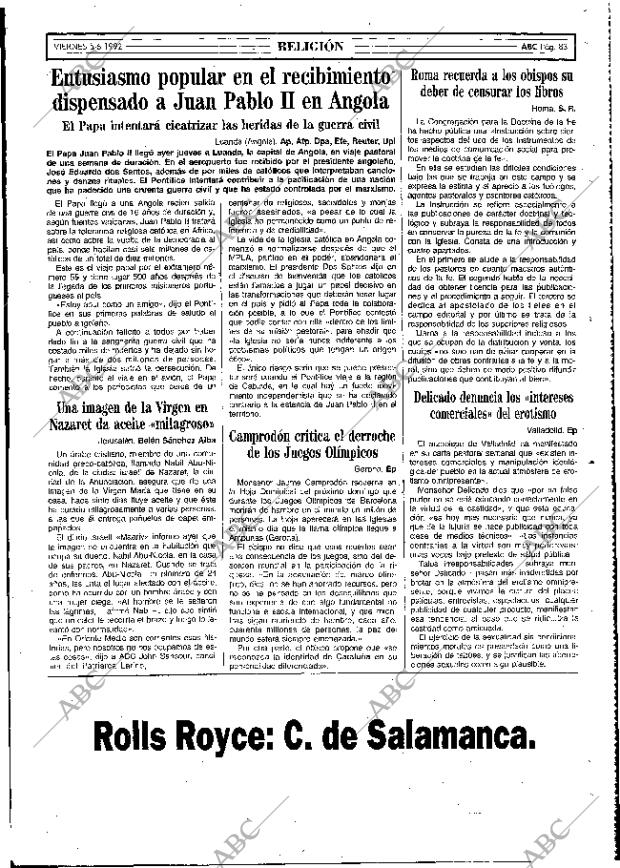 ABC MADRID 05-06-1992 página 83