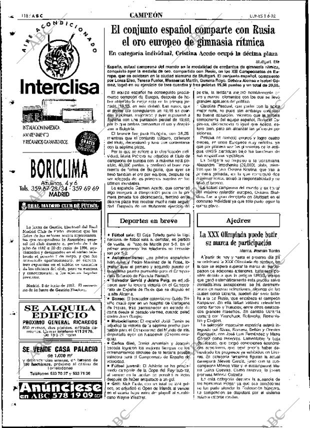 ABC MADRID 08-06-1992 página 118