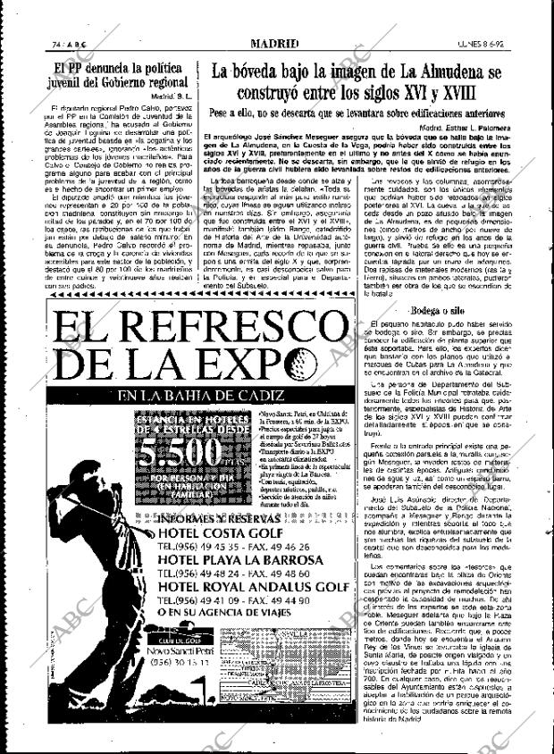 ABC MADRID 08-06-1992 página 74