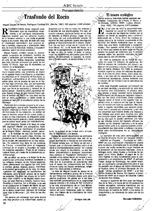 CULTURAL MADRID 12-06-1992 página 20