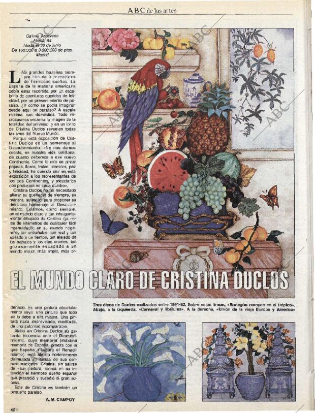 CULTURAL MADRID 12-06-1992 página 40