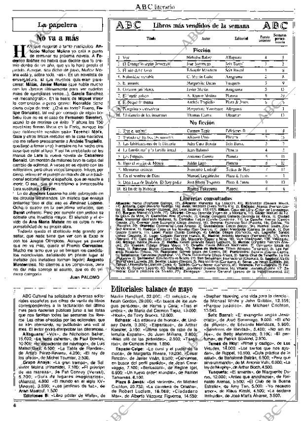 CULTURAL MADRID 12-06-1992 página 6