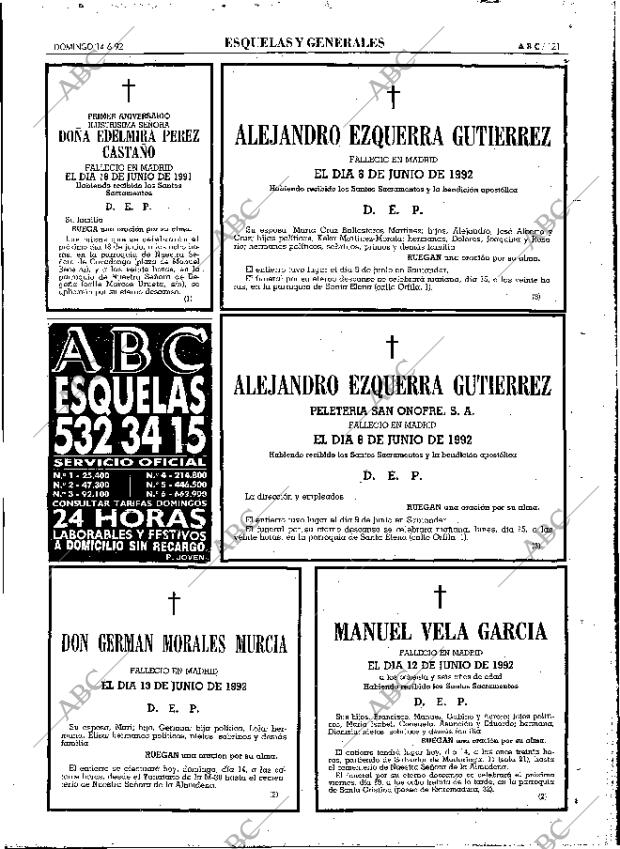 ABC MADRID 14-06-1992 página 121