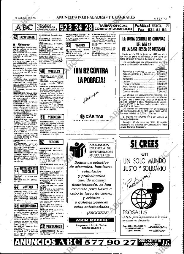 ABC MADRID 14-06-1992 página 143