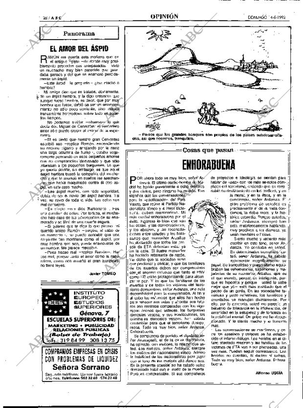 ABC MADRID 14-06-1992 página 28