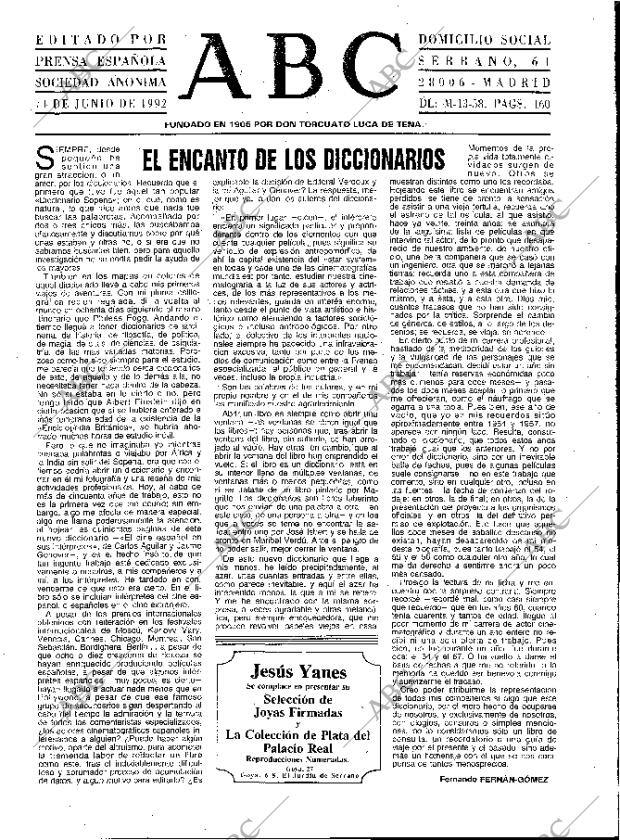 ABC MADRID 14-06-1992 página 3