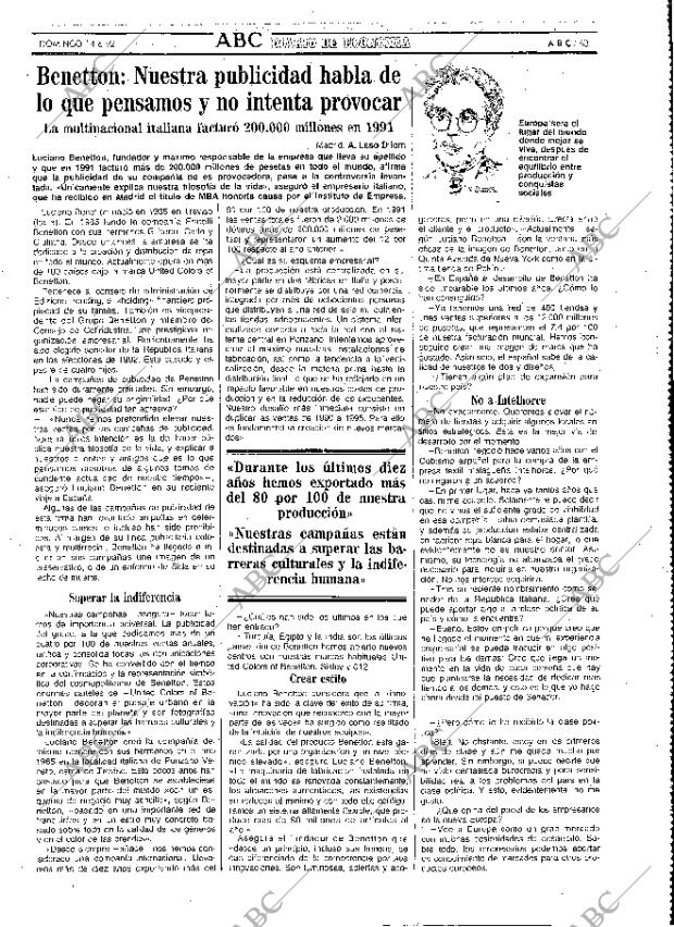 ABC MADRID 14-06-1992 página 63