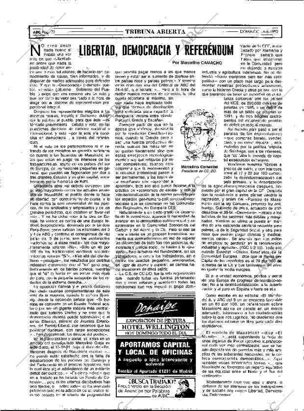 ABC MADRID 14-06-1992 página 72
