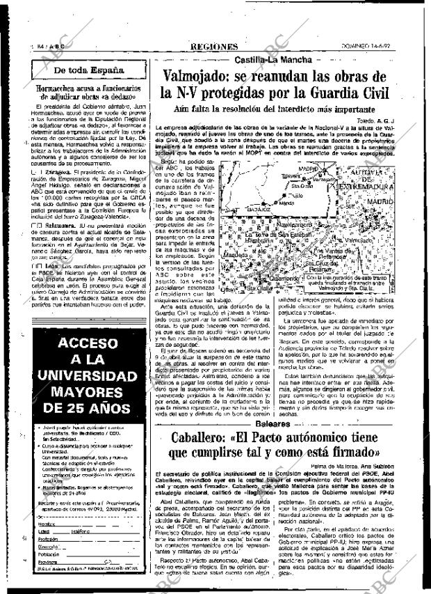 ABC MADRID 14-06-1992 página 84