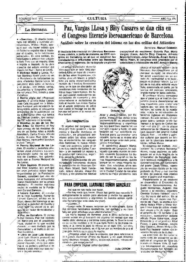 ABC MADRID 14-06-1992 página 89