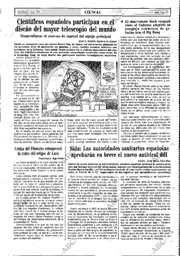 ABC MADRID 14-06-1992 página 97