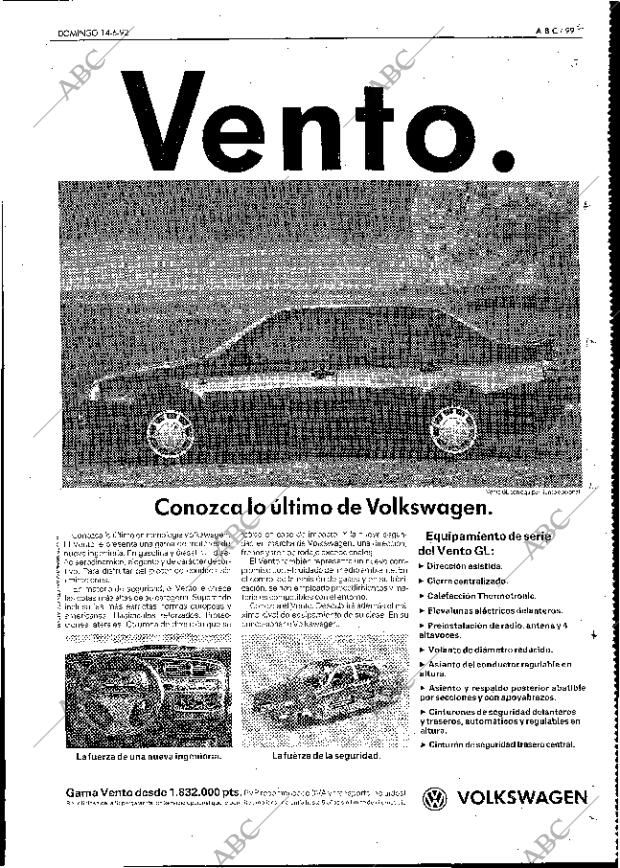 ABC MADRID 14-06-1992 página 99