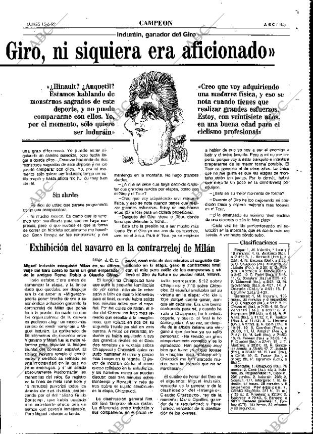 ABC MADRID 15-06-1992 página 105
