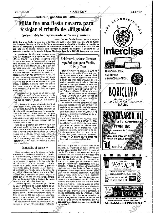 ABC MADRID 15-06-1992 página 107