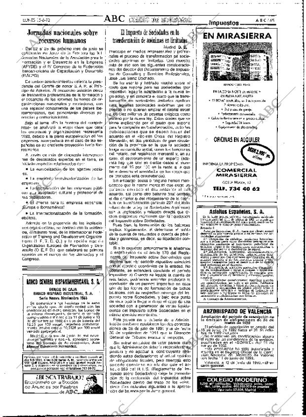 ABC MADRID 15-06-1992 página 65