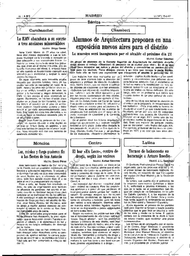 ABC MADRID 15-06-1992 página 76