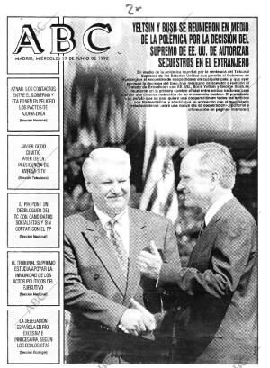 ABC MADRID 17-06-1992 página 1