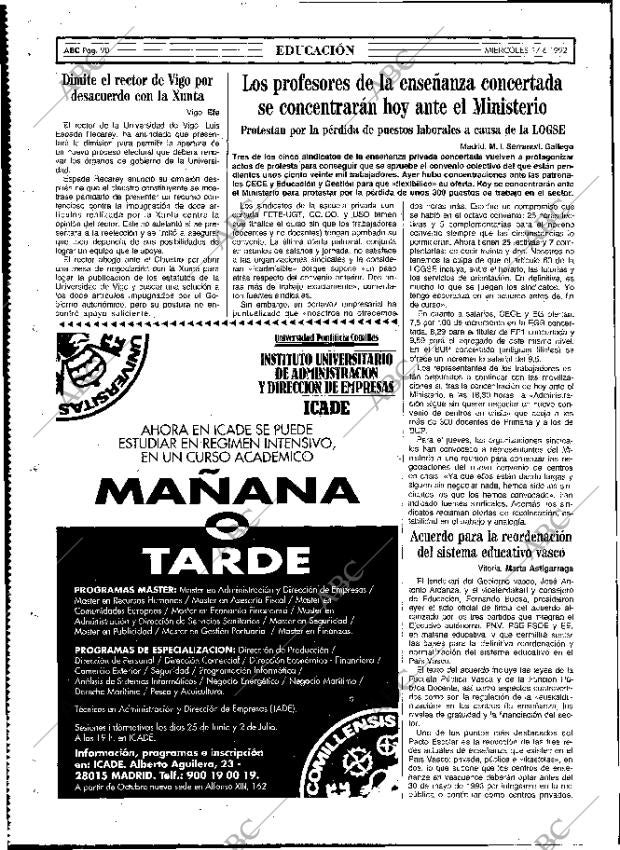 ABC MADRID 17-06-1992 página 90