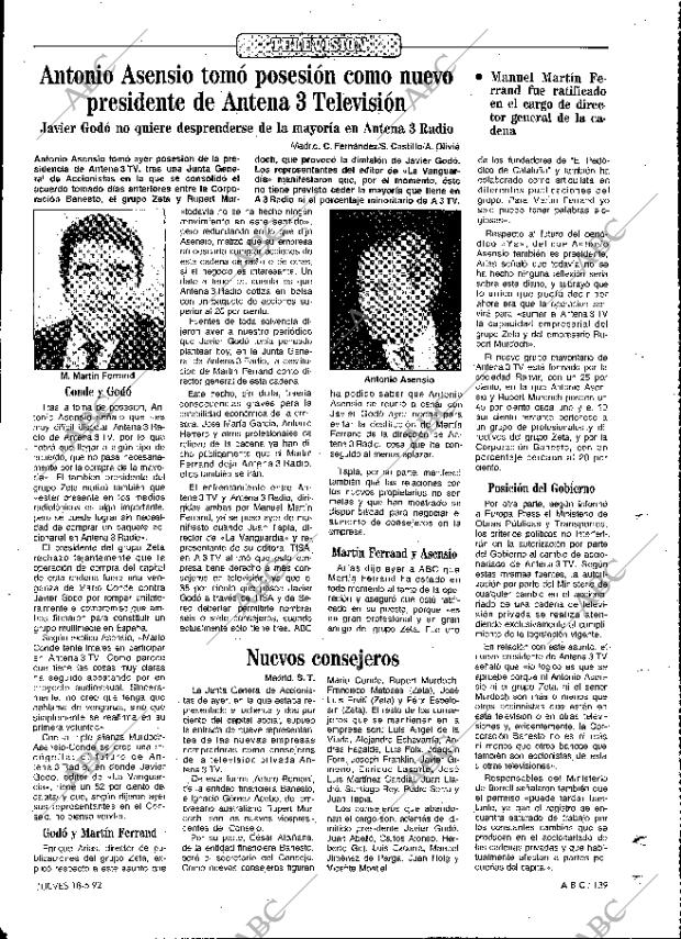 ABC MADRID 18-06-1992 página 139