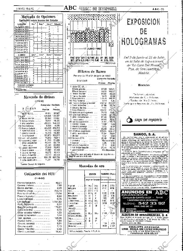 ABC MADRID 18-06-1992 página 55