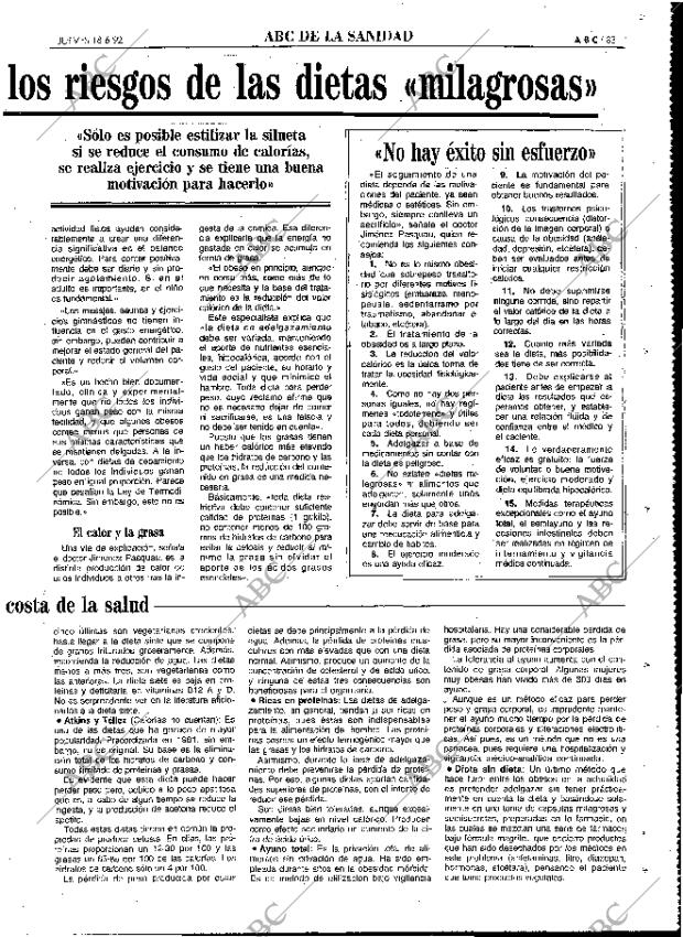 ABC MADRID 18-06-1992 página 83
