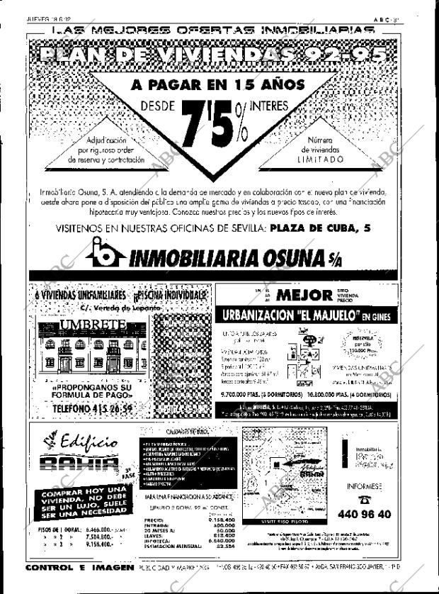 ABC SEVILLA 18-06-1992 página 31