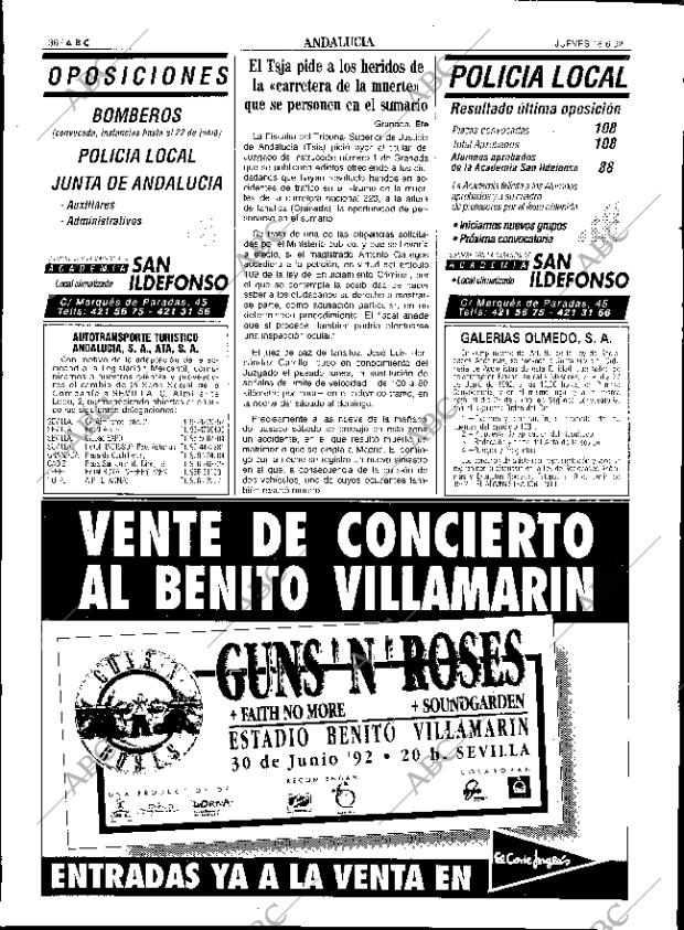 ABC SEVILLA 18-06-1992 página 36