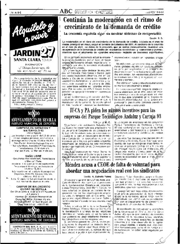 ABC SEVILLA 18-06-1992 página 78