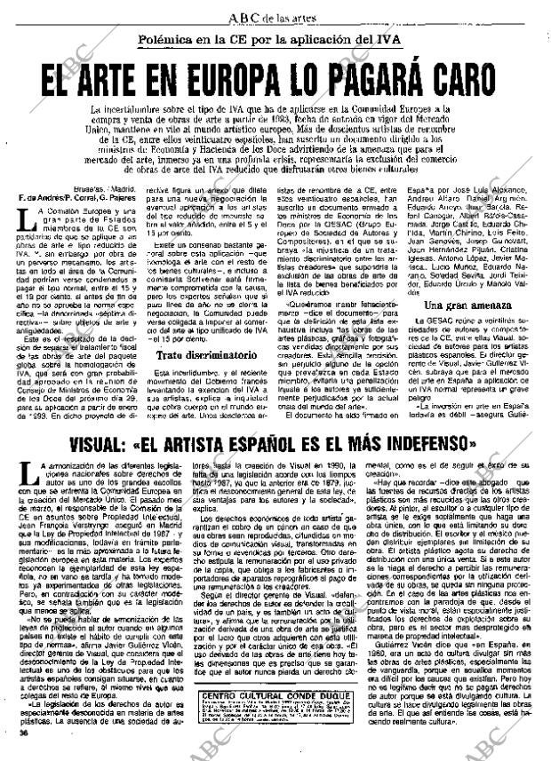 CULTURAL MADRID 19-06-1992 página 36