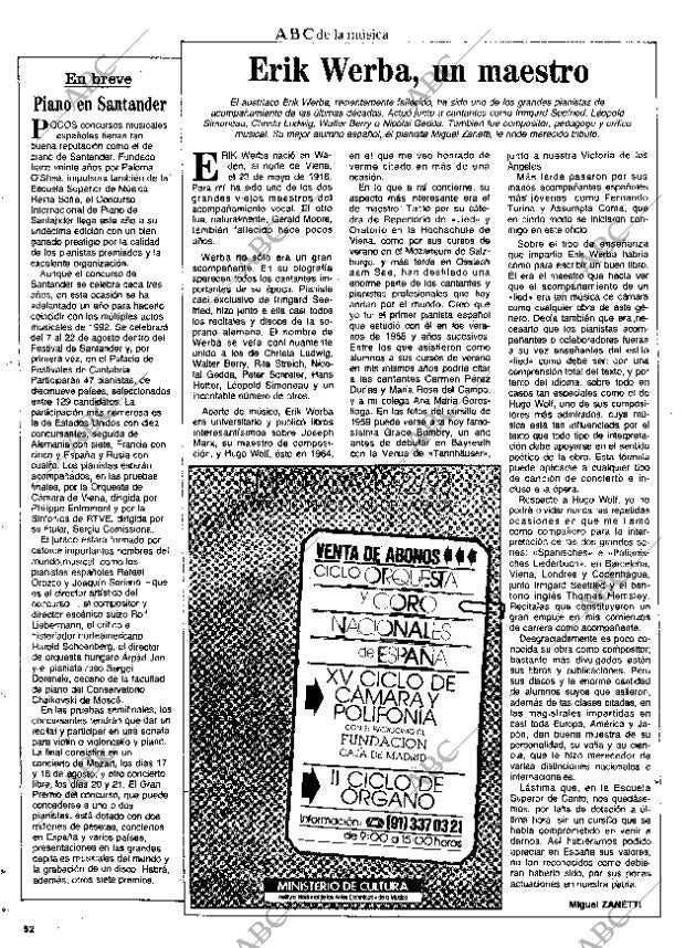 CULTURAL MADRID 19-06-1992 página 52