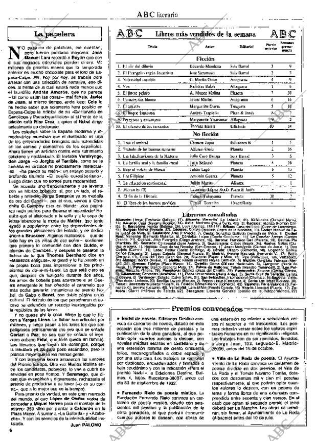 CULTURAL MADRID 19-06-1992 página 6