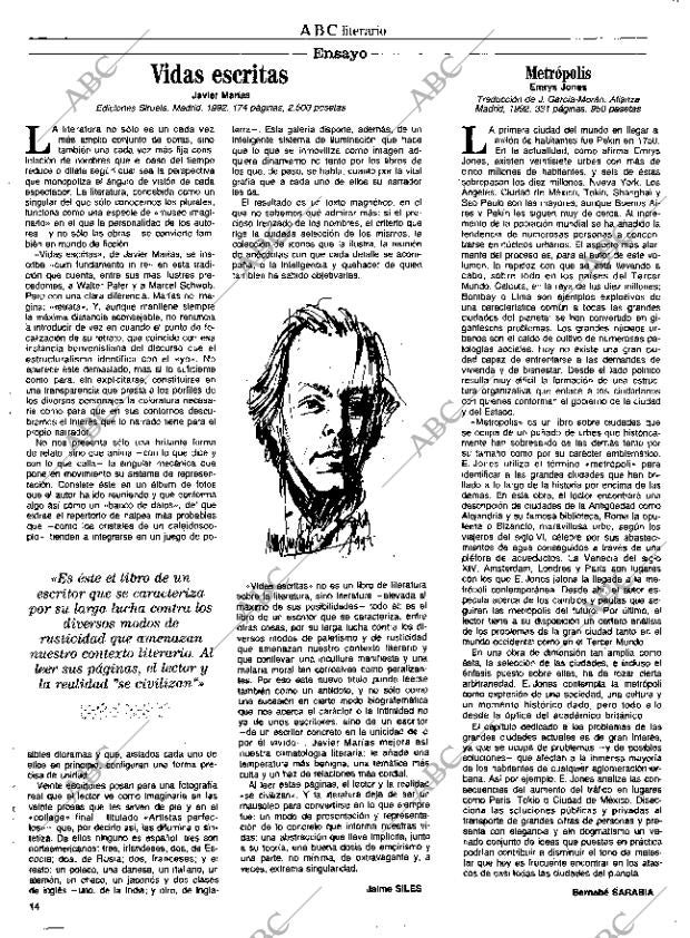 CULTURAL MADRID 26-06-1992 página 14