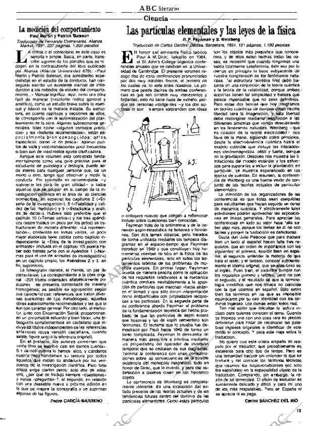 CULTURAL MADRID 26-06-1992 página 19